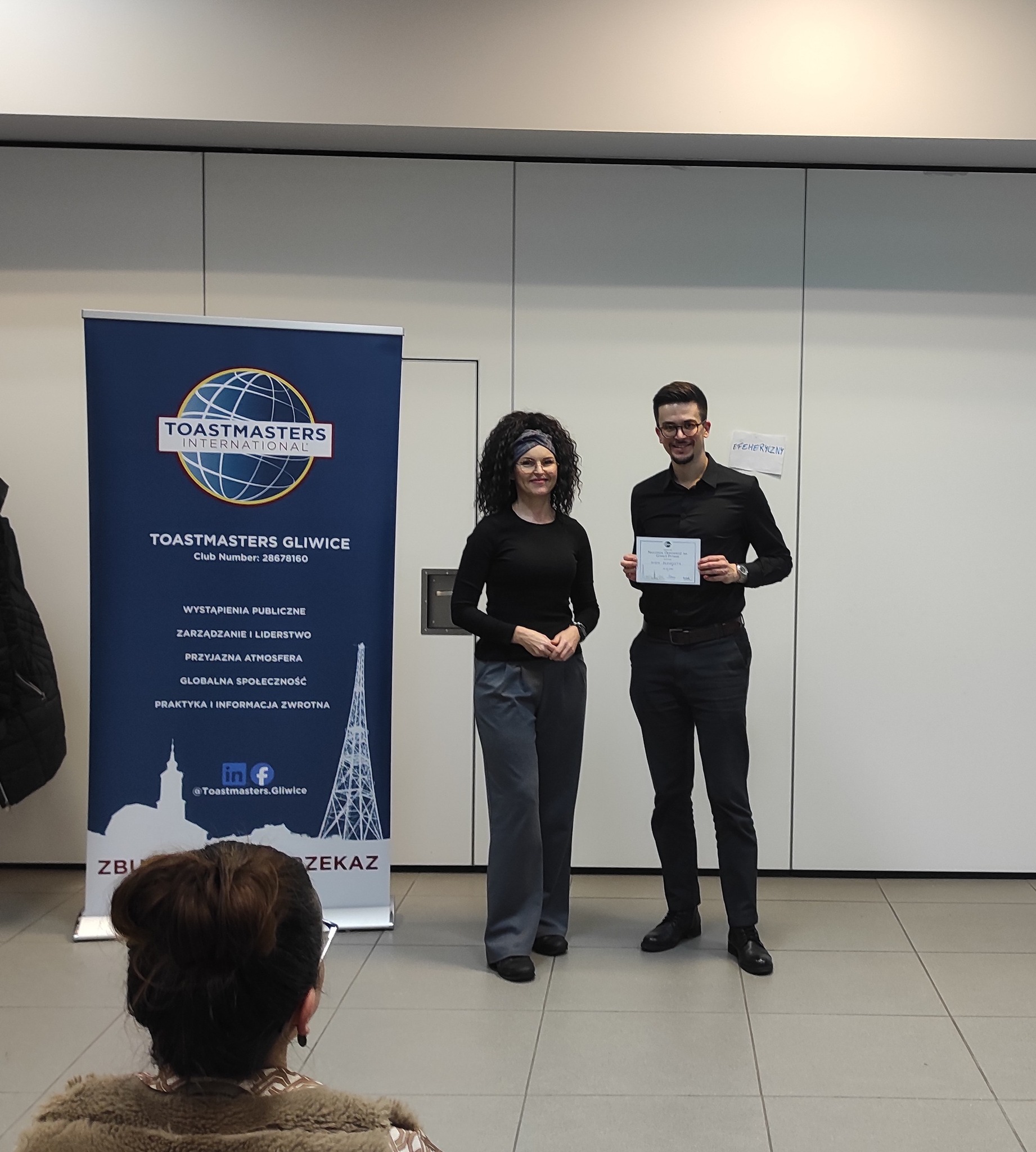 Zdjęcie ze spotkania Toastmasters Gliwice